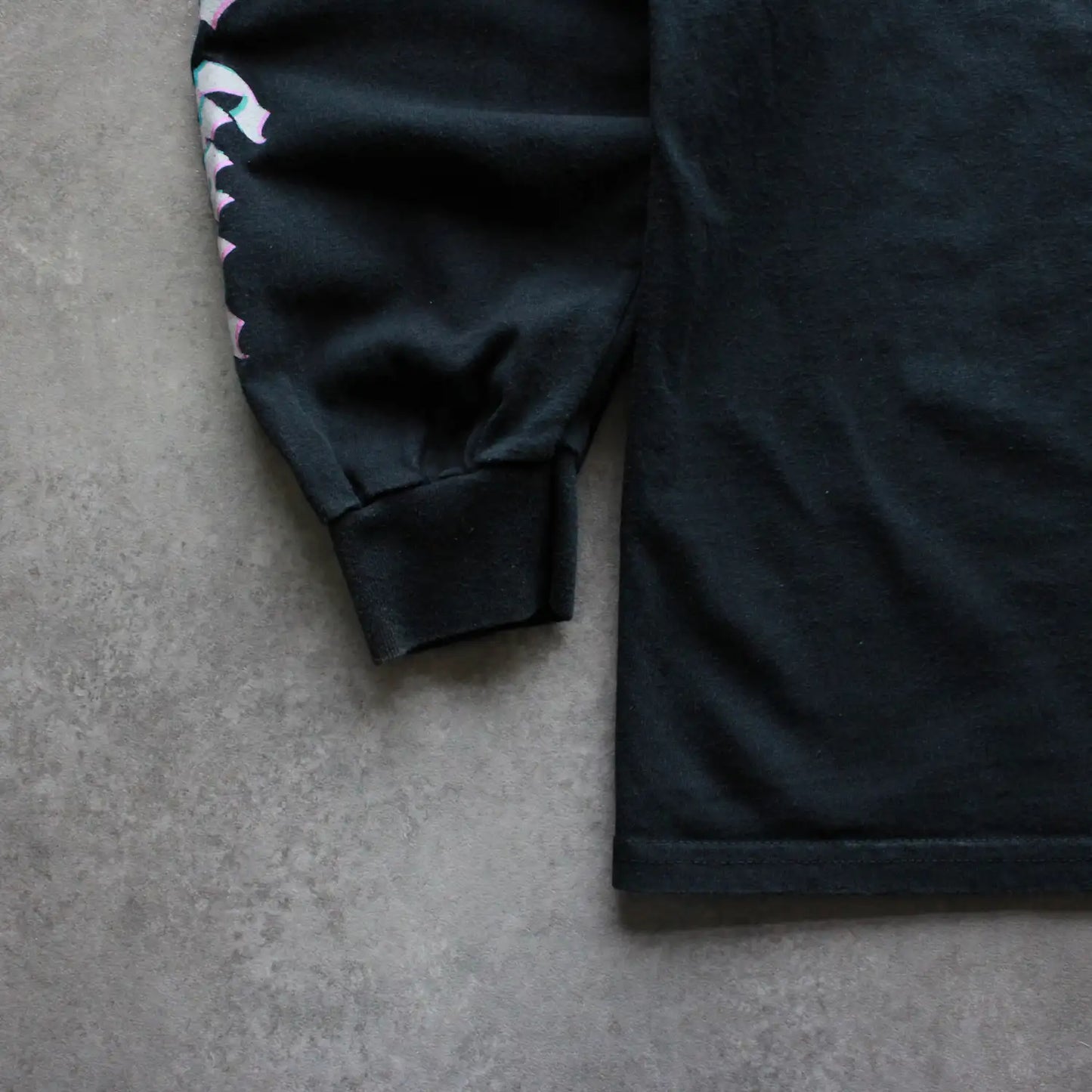 Staycold Apparel Back Printed Long Sleeve Tee – Black/Purple (Man-XXL)