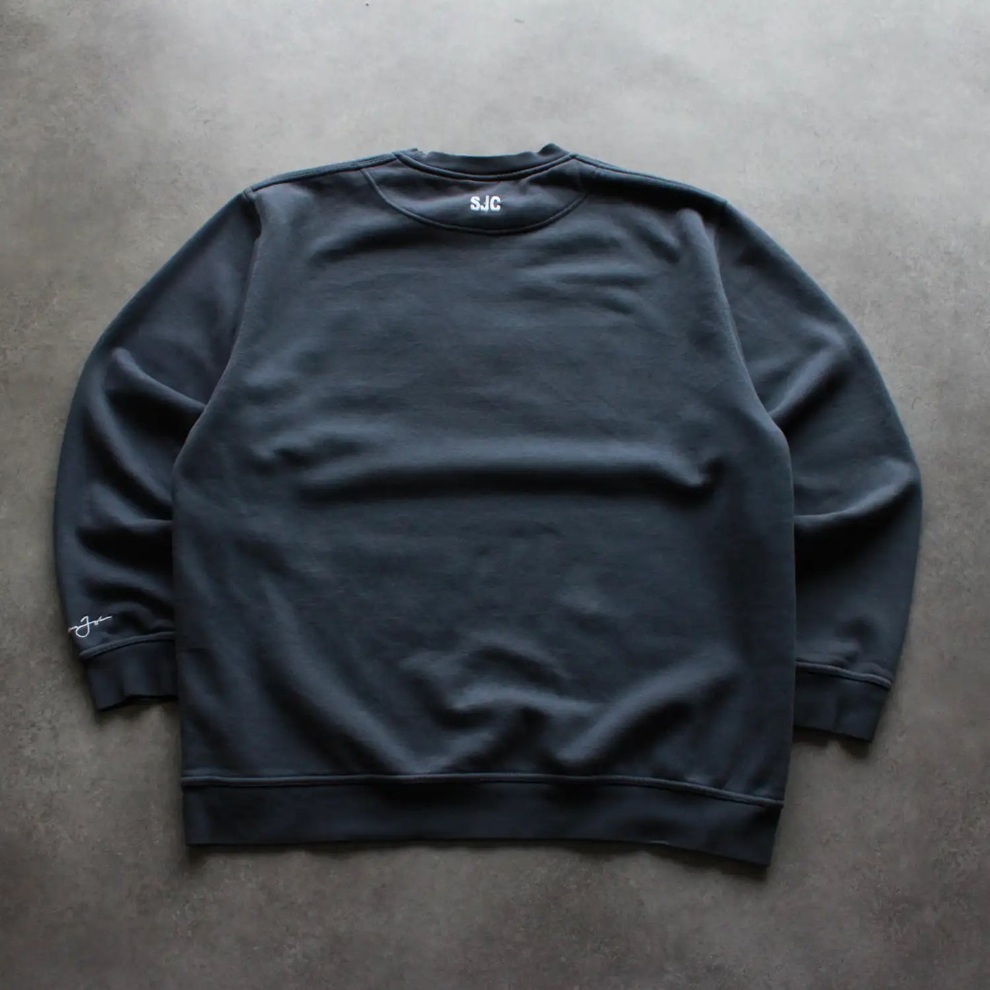 Sean John Embroidered Crewneck – Grey (Man-XXL)