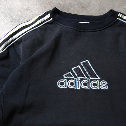 Adidas 00er Big Embrioed Rundhalspullover (Herren, L)