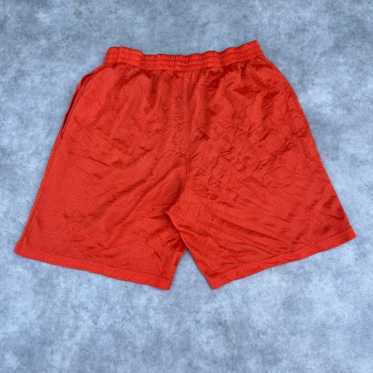 Spalding Orange Mesh Shorts L