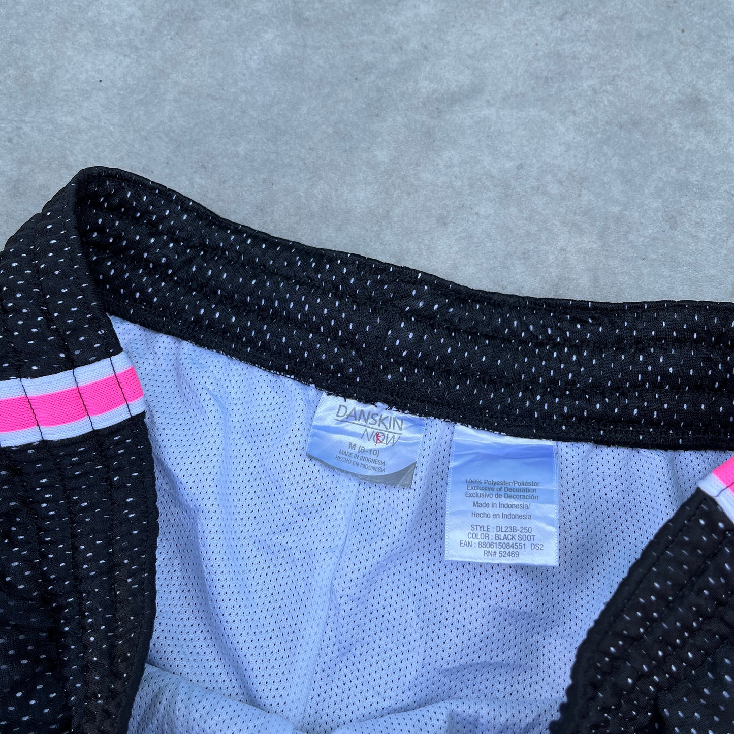 Danskin Black Mesh Shorts M