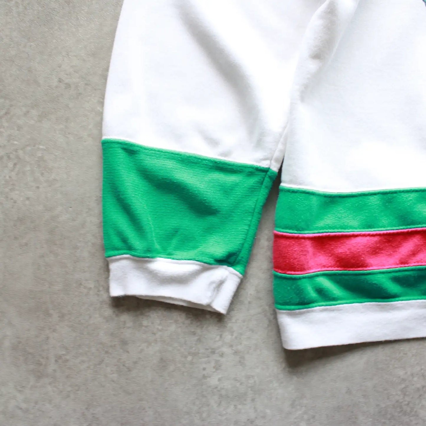 Camps Fisher Boy Printed Crewneck – White/Green/Red (Man-L)