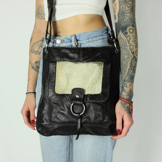 Vintage Leder Umhängetasche