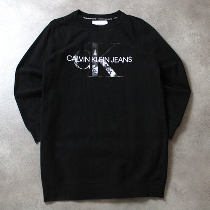 Calvin Klein Jeans Crewneck Long Sweater (Woman-S)