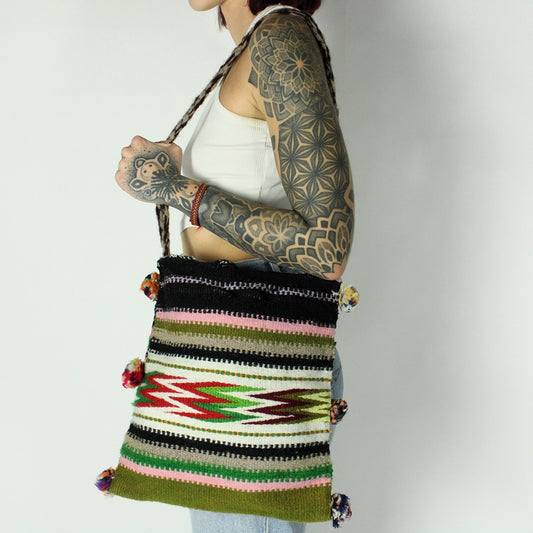 Vintage gestrickte Umhängetasche