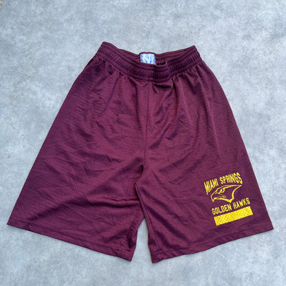 Badger Miami Springs Golden Hawks Mesh Shorts S