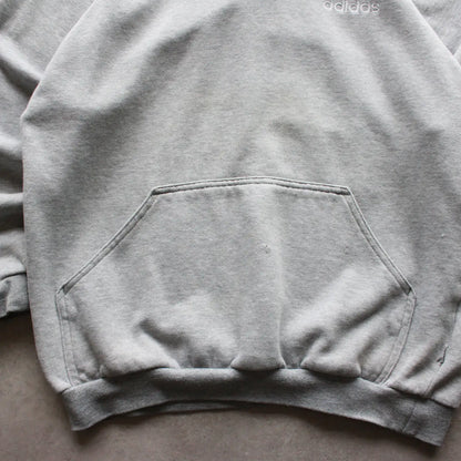Adidas Embroidered Logo Hoodie – Grey (Man-S)