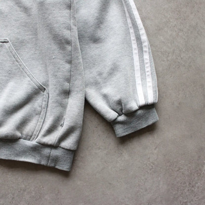 Adidas Embroidered Logo Hoodie – Grey (Man-S)