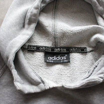 Adidas Embroidered Logo Hoodie – Grey (Man-S)