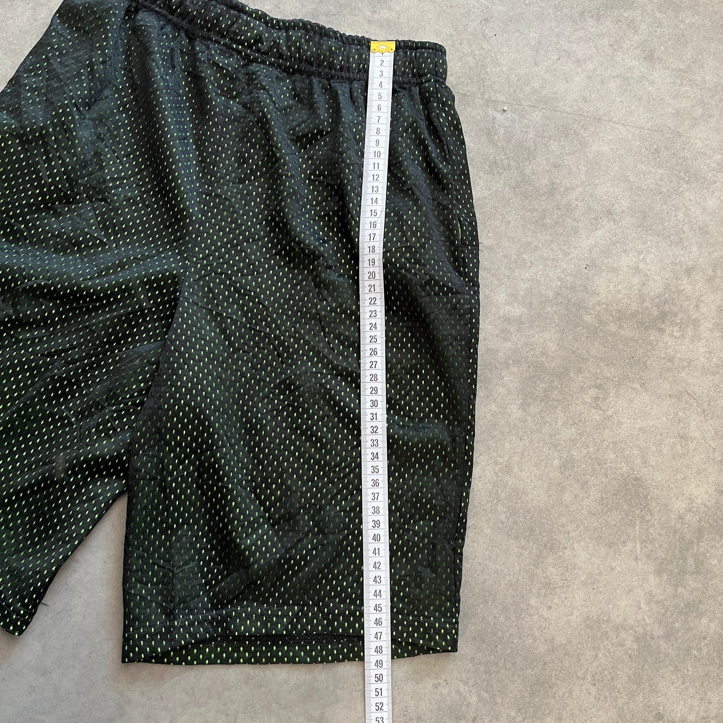 Unbranded Black Green Mesh Shorts XS