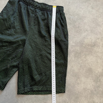 Unbranded Black Green Mesh Shorts XS