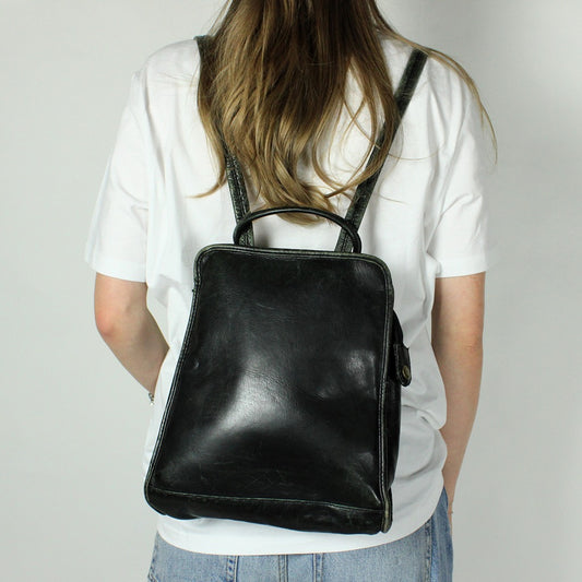Hidesign Vintage Leder Kleiner Rucksack