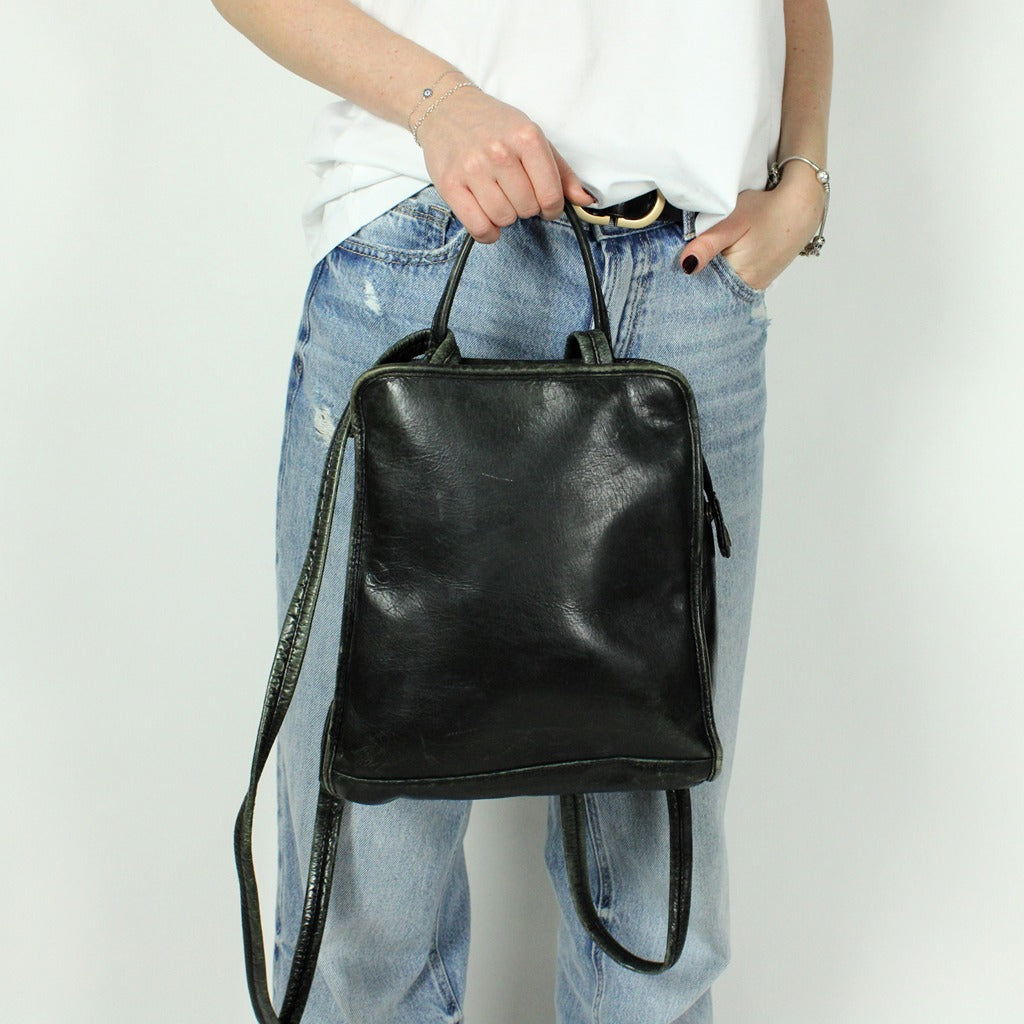 Hidesign Vintage Leder Kleiner Rucksack