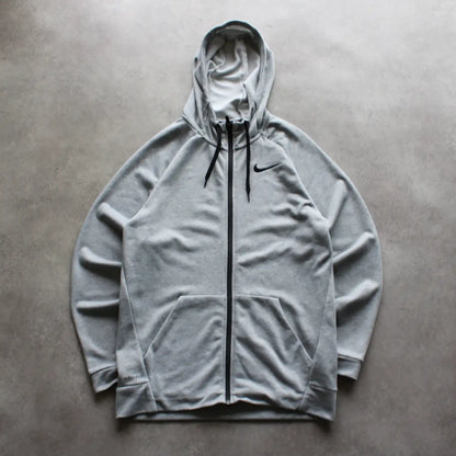 Nike Dri-FIT Zip-Up Hoodie – Grey (Man-M)