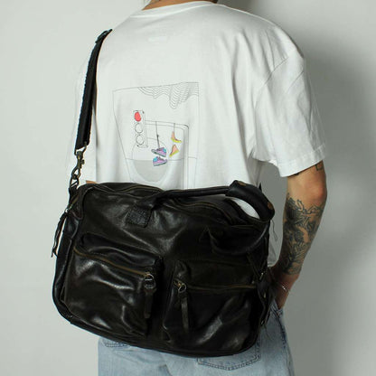 Cowboys Leder Reisetasche