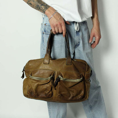 Cowboys Leder Reisetasche