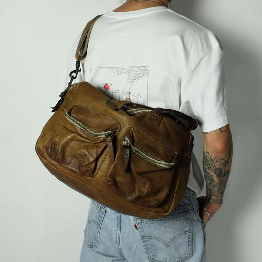Cowboys Leder Reisetasche
