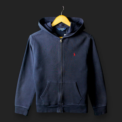 Ralph Lauren Kapuzenpullover mit durchgehendem Reißverschluss (Größe S)