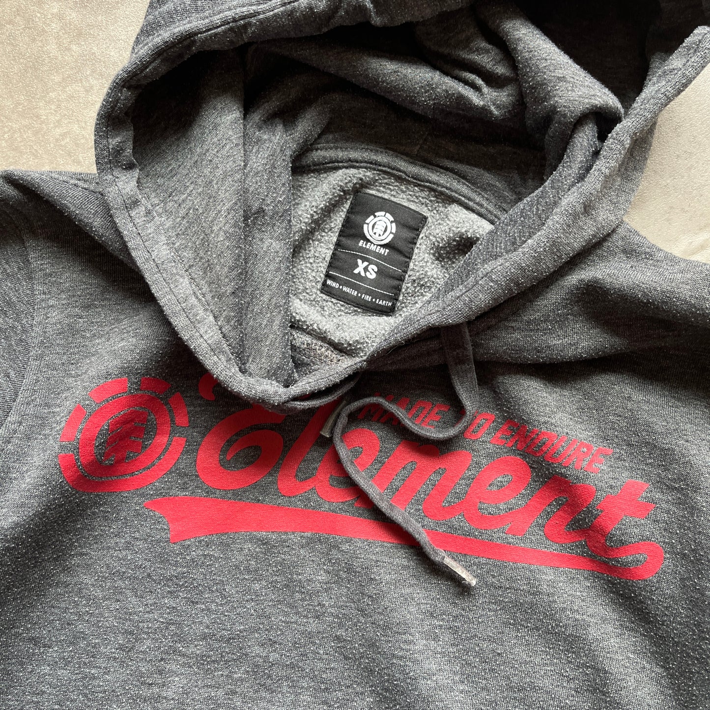 Element Grey Hoodie XS