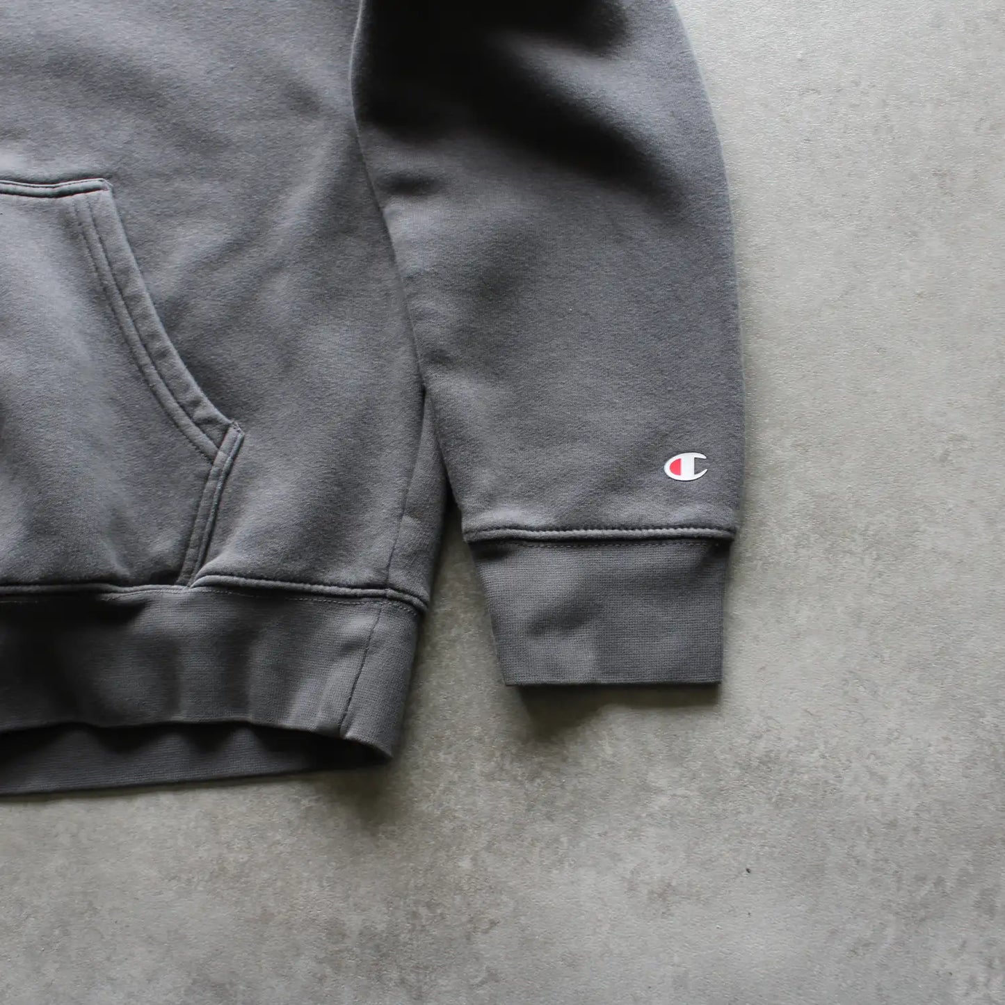 Champion Printed Hoodie – Grey (Man-M)
