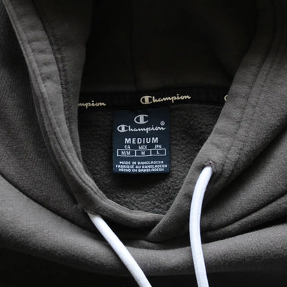 Champion Printed Hoodie – Grey (Man-M)