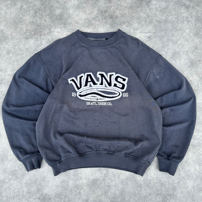 Vans Since 66 Skate Shoe Co. Distressed Crewneck Sweatshirt M