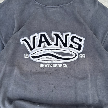 Vans Since 66 Skate Shoe Co. Distressed Crewneck Sweatshirt M