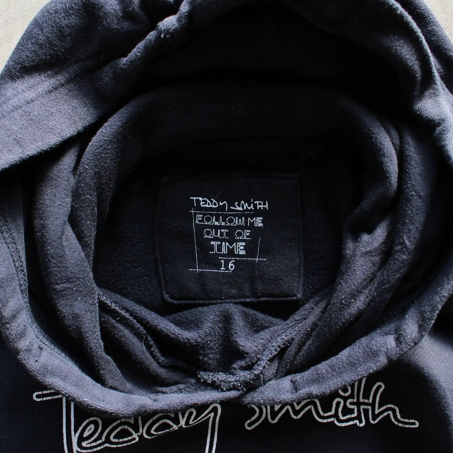 Teddy Smith Embroidered Logo Hoodie – Navy (Man-XS)