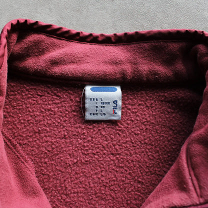 Fila Quarter-Zip Fleece – Burgundy (Woman-L)