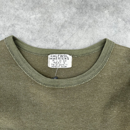 Vintage Dutch Army Half Wool Long Sleeve Thermal Shirt Maat 5