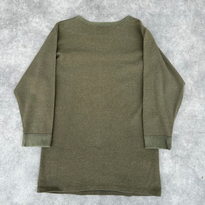 Vintage Dutch Army Half Wool Long Sleeve Thermal Shirt Maat 5