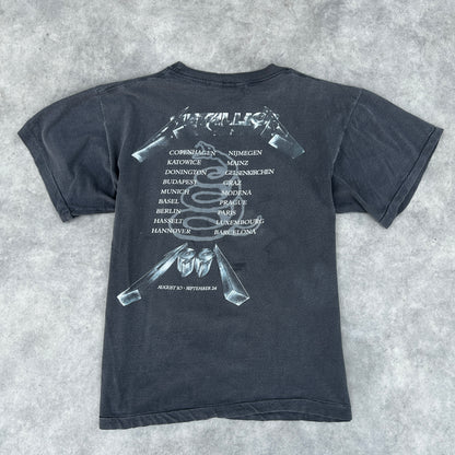 Vintage 1991 Metallica Black Album Four Faces T-Shirt