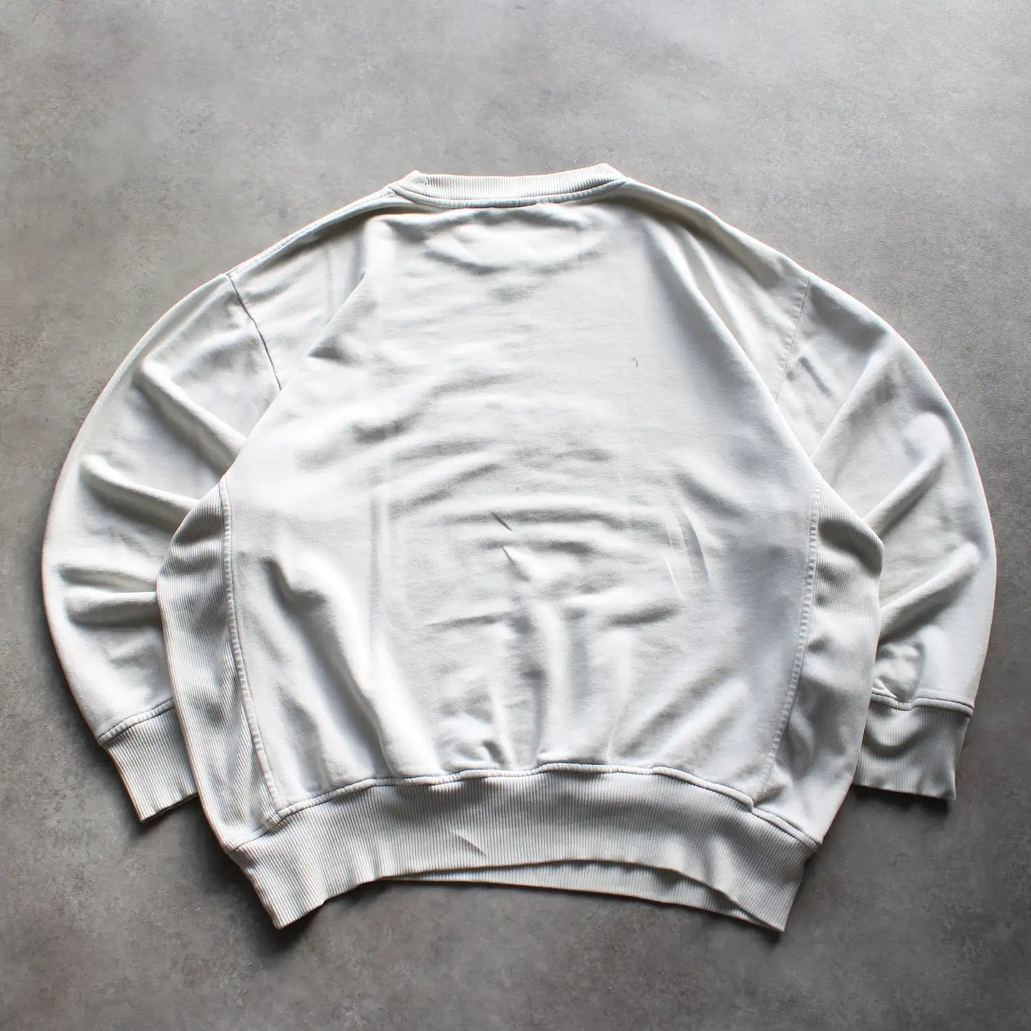 Puma Embroidered Sweatshirt – White/Olive (Man-XXL)