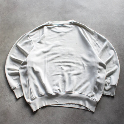 Puma Embroidered Sweatshirt – White/Olive (Man-XXL)