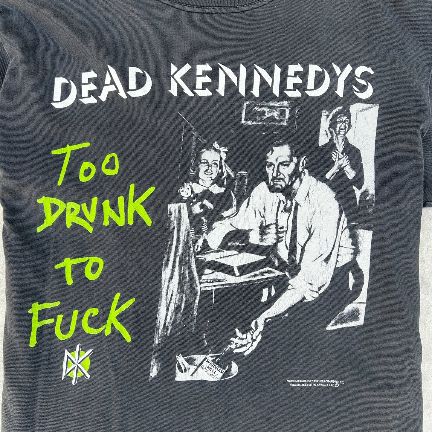 Dead Kennedys Too Drunk To Fuck Vintage Punk T-Shirt XL