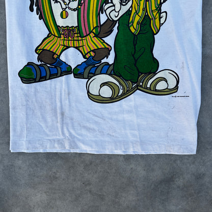 Vintage 1993 Looney Tunes Bugs Bunny Taz Rasta T-Shirt XL
