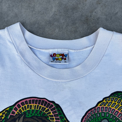 Vintage 1993 Looney Tunes Bugs Bunny Taz Rasta T-Shirt XL