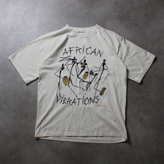 T-Shirt mit Afrika-Vintage-Print (Herren, M)