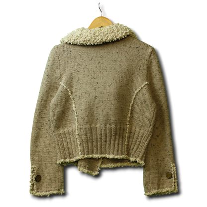 Vintage Buttoned Knitted Sweater (Size-L)