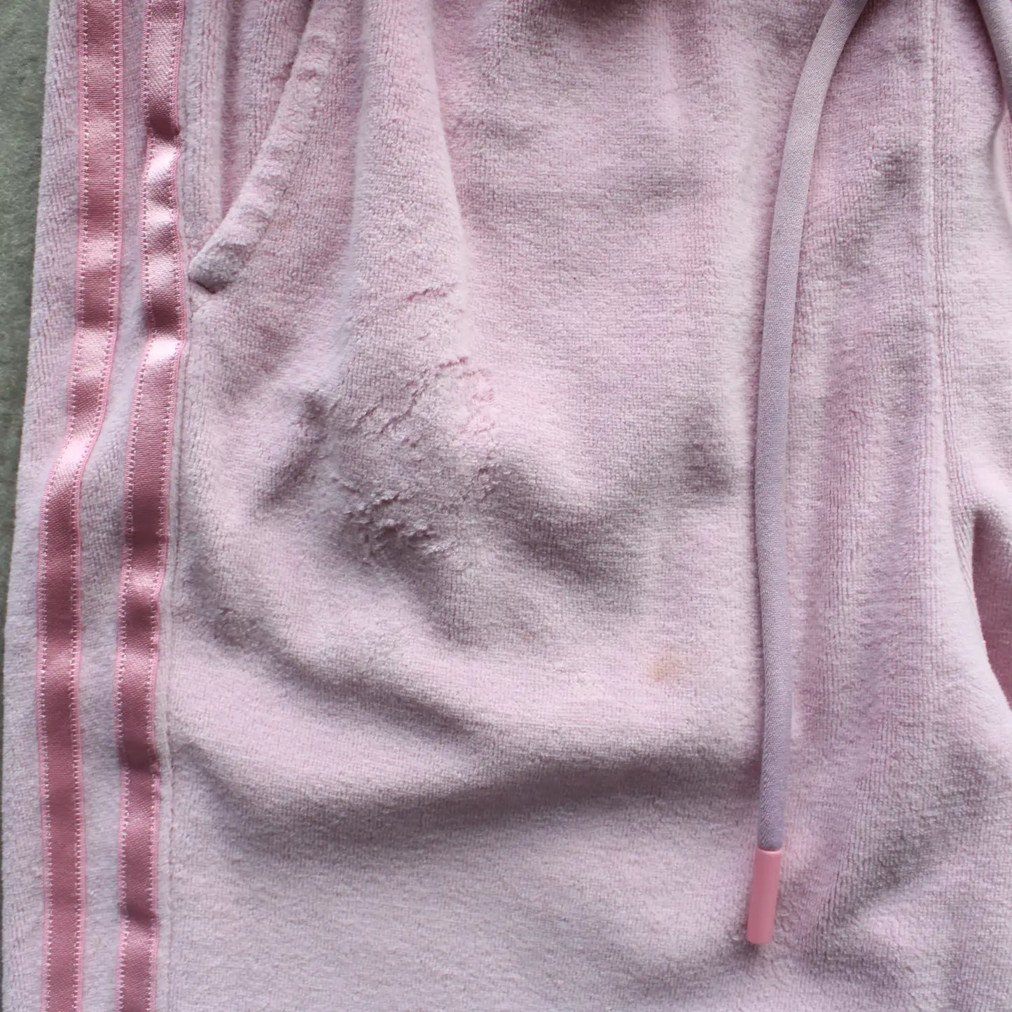 Adidas Velour Track Pants – Pink (Woman-M)