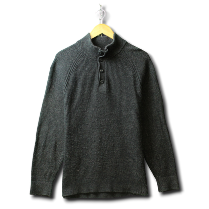 Gap 1/4-Strickpullover mit Knöpfen (Größe M)