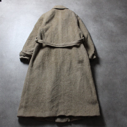 Vintage Langer Stoffmantel (Damen-M)