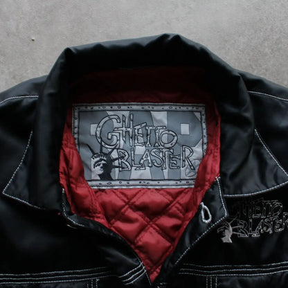 Ghetto Blaster Embroidered Padded Vest – Black/Red (Man-L)