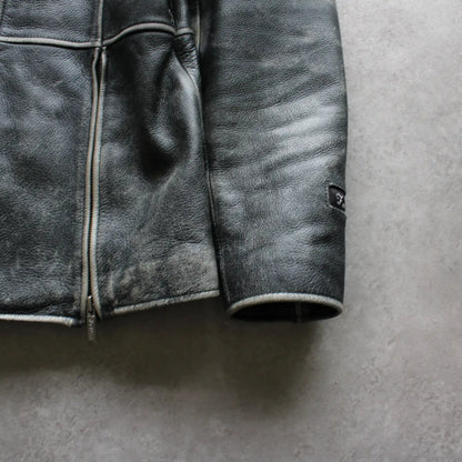 Hard Rock Cafe Foxwoods Leather Jacket – Black (Woman-L)