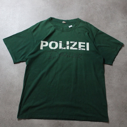 T-Shirt mit Aufdruck „Polizei X Dealer“ (Herren, L)