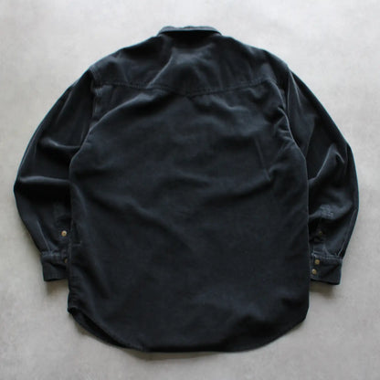 Wrangler Western Corduroy Shirt – Black (Man-M)