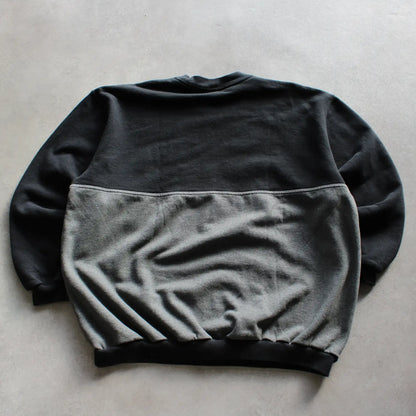 Reebok Contrast Panel Sweatshirt – Black/Grey (Man-L)