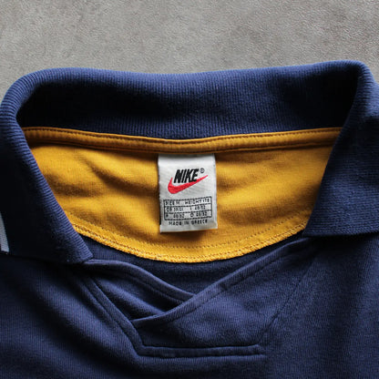 Nike Long Sleeve Polo Sweatshirt – Navy/Yellow (Man-M)
