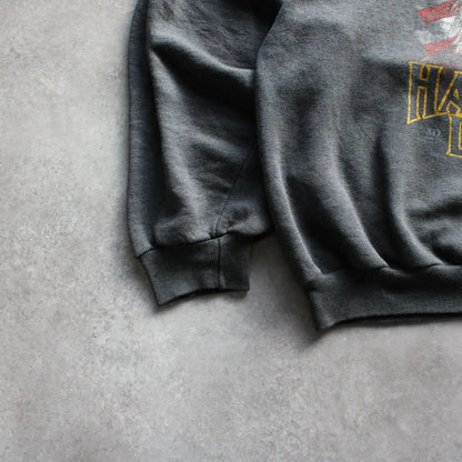 Harley Davidson Eagle Graphic Sweatshirt – Faded Black (Man-M)
