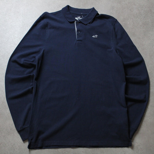 Hollister Langarm-Poloshirt (Herren, M)